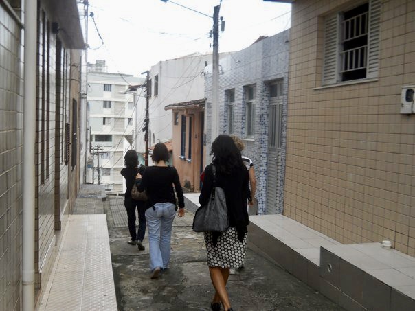 Fieldwork in Brazil street